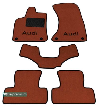 Двошарові килимки Sotra Premium Terracotta для Audi Q5/SQ5 (mkI) 2008-2016 - Фото 1