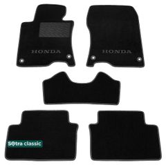 Двухслойные коврики Sotra Classic Black для Honda Accord (mkVIII)(CU/CW)(4 клипсы) 2008-2015 (EU) 