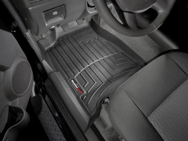 Коврики Weathertech Black для Chevrolet Colorado; GMC Canyon (extended cab)(mkI)(1 row) 2003-2012 automatic - Фото 2