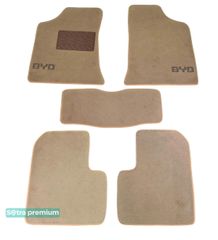 Двухслойные коврики Sotra Premium Beige для BYD F3 (mkI) 2005-2013