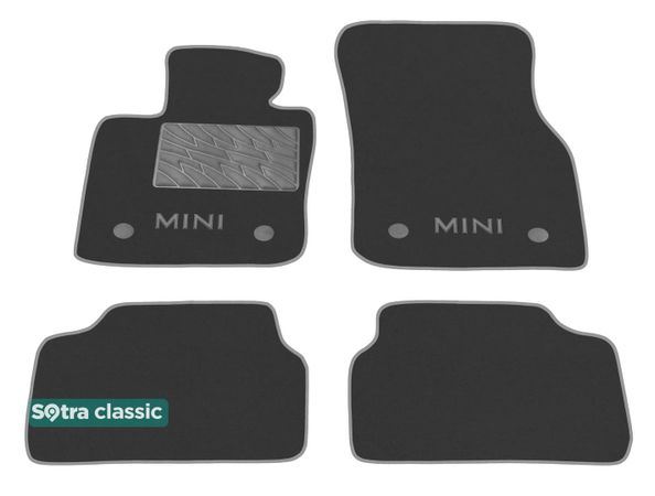 Двошарові килимки Sotra Classic Grey для Mini Cooper (mkIII)(F56)(3 дв.) 2013→ - Фото 1