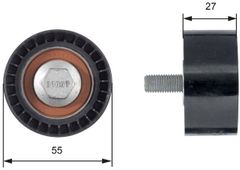 Ролик обвідний Gates T42150 (7786-21486) для Lada Granta / Kalina / Priora / Vesta / XRay