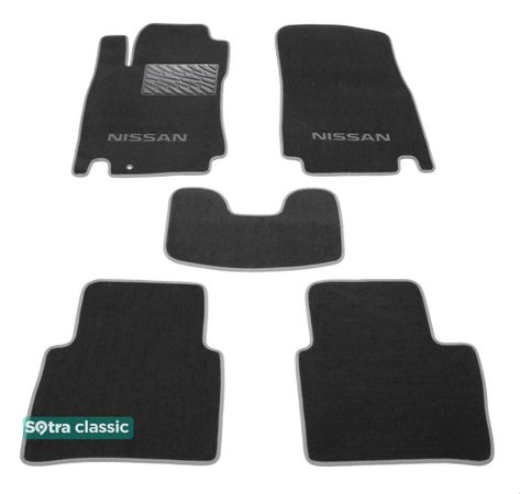 Двошарові килимки Sotra Classic Grey для Nissan Tiida (mkI)(C11) 2005-2011 - Фото 1