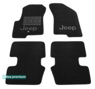 Двошарові килимки Sotra Premium Black для Jeep Compass (mkI) 2011-2016 - Фото 1