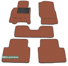 Двошарові килимки Sotra Premium Terracotta для Infiniti G (mkIV)(3 кліпси) 2006-2013