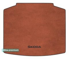 Двухслойные коврики Sotra Premium Terracotta для Skoda Scala (mkI)(багажник) 2019→