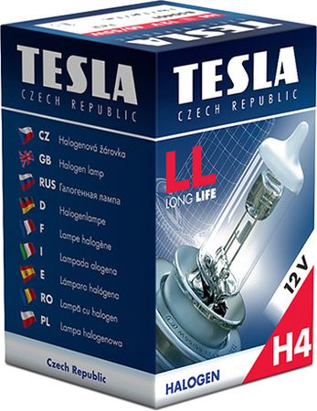 Автомобильная лампа Tesla B50401 тип H4 (Long Life)(12V; 60/55W; P43t) - Фото 3