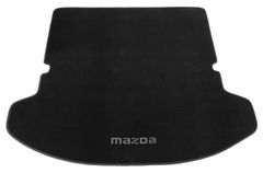 Двухслойные коврики Sotra Custom Premium Graphite для Mazda CX-9 (mkI)(сложенный 3 ряд)(багажник) 2007-2015