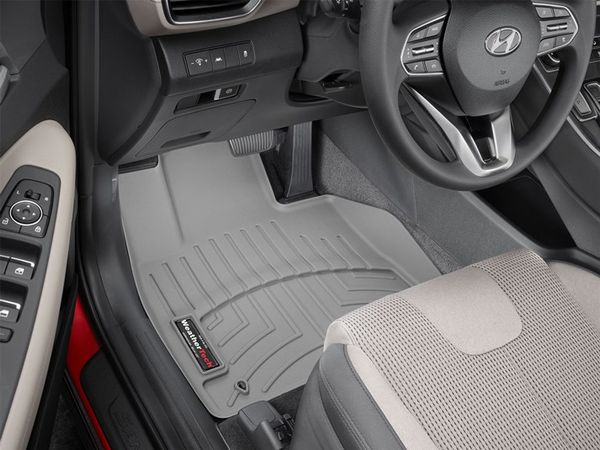 Коврики Weathertech Grey для Hyundai Santa Fe (mkIV)(not hybrid)(1 row) 2020-> - Фото 2