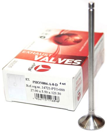 Клапан випускний AMP PHON004-A-0-D для Honda 2.0 16V [14721-PT0-000; 14721PT0B00] - Фото 1