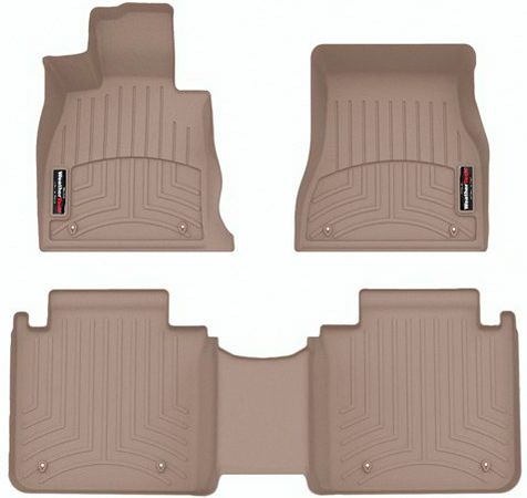 Килимки WeatherTech Beige для BMW i7 (G70)(електро)(без Executive Lounge сидінь) 2022→ - Фото 1