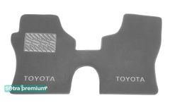 Двошарові килимки Sotra Premium Grey для Toyota HiAce (XH20)(1 ряд) 2006-2012 - Фото 1