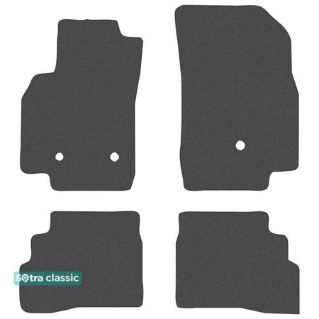 Двошарові килимки Sotra Classic Grey для Chevrolet Spark (mkIV) 2015-2022 - Фото 1
