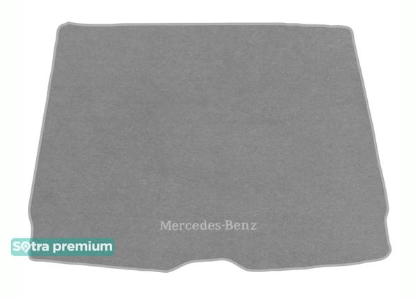 Двошарові килимки Sotra Premium Grey для Mercedes-Benz GLC-Class (X253)(не гібрид)(без ніші праворуч)(багажник) 2015-2022 - Фото 1