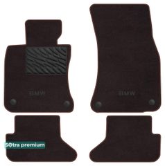 Двошарові килимки Sotra Premium Chocolate для BMW 6-series (E64)(кабріолет) 2013-2010