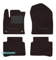 Двухслойные коврики Sotra Premium Chocolate для Toyota Prius (mkIV) 2015→