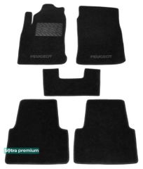 Двошарові килимки Sotra Premium Black для Peugeot 605 (mkI) 1990-1999
