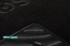 Двошарові килимки Sotra Classic Black для Opel Vivaro (mkI)(A)(1 ряд - 3 місця)(1 ряд) 2001-2014 - Фото 5