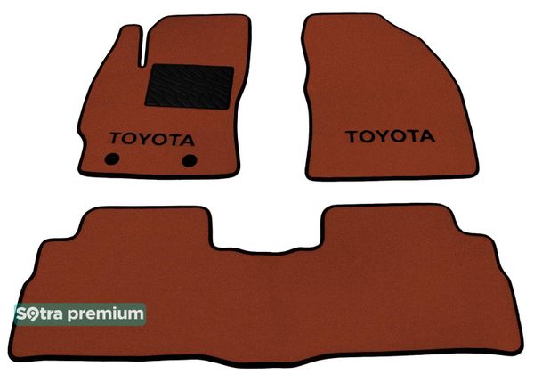 Двошарові килимки Sotra Premium Terracotta для Toyota Verso (mkI) 2009-2018 - Фото 1