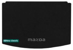 Двухслойные коврики Sotra Classic Black для Mazda CX-3 (mkI)(багажник) 2015-2022
