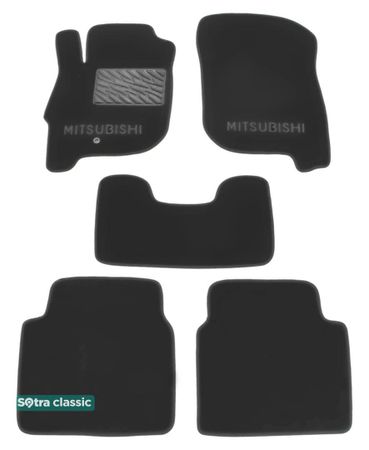 Двухслойные коврики Sotra Classic Grey для Mitsubishi Galant (mkIX) 2004-2012 - Фото 1