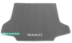 Двухслойные коврики Sotra Premium Grey для Renault Koleos (mkI)(багажник) 2007-2016