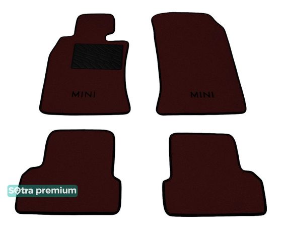 Двошарові килимки Sotra Premium Chocolate для Mini Cooper (mkI)(R50/R53) 2001-2006 - Фото 1