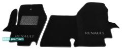 Двухслойные коврики Sotra Premium Black для Renault Master (mkII)(1 ряд) 2003-2010