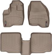 Коврики Weathertech Beige для Ford Explorer (mkV)(1-2 row)(2 row bench seats or bucket without console) 2011-2014 - Фото 1