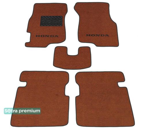 Двошарові килимки Sotra Premium Terracotta для Honda Civic (mkVI) 1995-2001 - Фото 1
