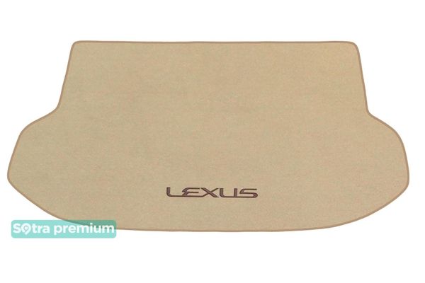 Двошарові килимки Sotra Premium Beige для Lexus NX (mkI)(багажник) 2014-2021 - Фото 1