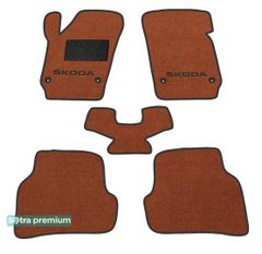 Двошарові килимки Sotra Premium Terracotta для Skoda Fabia (mkIII) 2014-2021