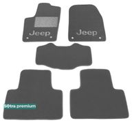 Двошарові килимки Sotra Premium Grey для Jeep Grand Cherokee (mkIV)(WK2) 2013-2015 - Фото 1