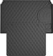 Гумовий килимок у багажник Gledring для Opel Mokka (mkI) 2013-2019 (багажник із захистом)