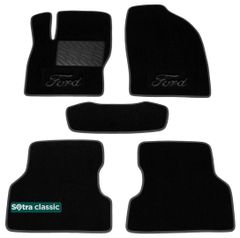 Двухслойные коврики Sotra Classic Black для Ford Focus (mkII) 2004-2011
