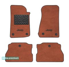 Двошарові килимки Sotra Premium Terracotta для Jeep Wrangler (mkIV)(4xe)(гібрид)(JL) 2021→