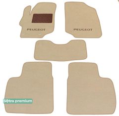 Двошарові килимки Sotra Premium Beige для Peugeot 301 (mkI) 2012→