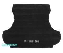 Двошарові килимки Sotra Premium Black для Mitsubishi Outlander (mkII)(багажник) 2007-2012