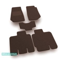 Двошарові килимки Sotra Premium Chocolate для Jeep Wrangler Unlimited (mkIII)(JK) 2006-2018