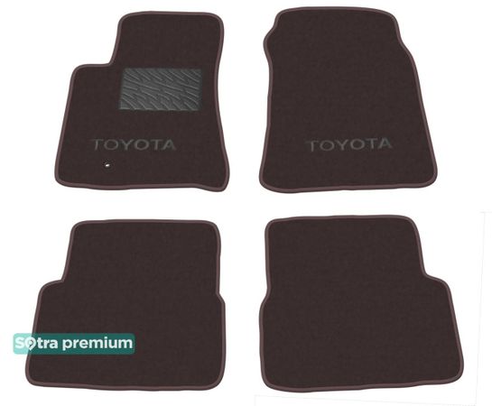 Двошарові килимки Sotra Premium Chocolate для Toyota Celica (mkVII) 2002-2006 - Фото 1