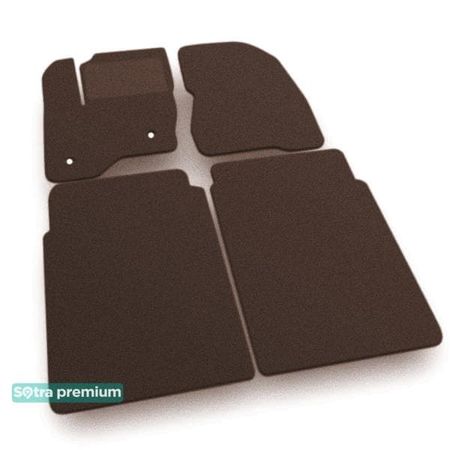 Двошарові килимки Sotra Premium Chocolate для Ford Flex (mkI) 2009-2019 - Фото 1