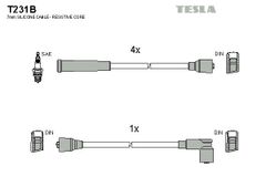 Дроти запалювання Tesla T231B для Honda Civic (1.2 / 1.3) / CRX 1.3 (D12B1; ZA2; EV2) - Фото 2