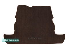 Двошарові килимки Sotra Premium Chocolate для Lexus LX (mkIII)(J200)(7 місць)(багажник) 2007-2016