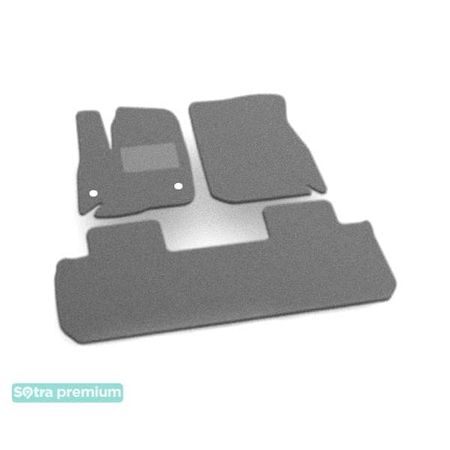 Двошарові килимки Sotra Premium Grey для Chevrolet Traverse (mkII)(1-2 ряд) 2018→ - Фото 1