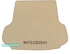 Двухслойные коврики Sotra Premium Beige для Mitsubishi Pajero Sport (mkIII)(багажник) 2015→ - Фото 1