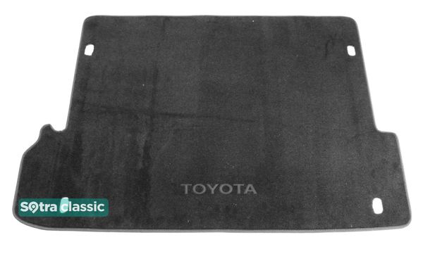 Двухслойные коврики Sotra Classic Grey для Toyota Land Cruiser Prado (J150)(7 мест)(багажник) 2009→ - Фото 1