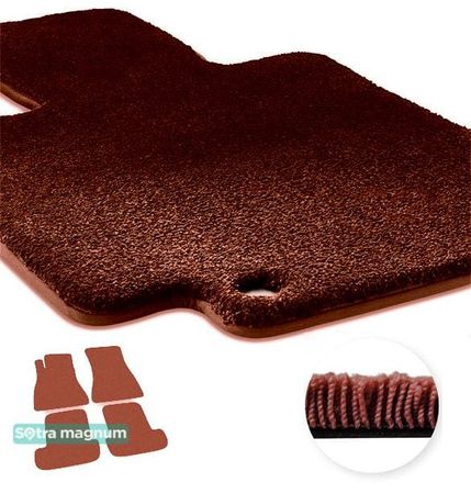 Двошарові килимки Sotra Magnum Red для Lexus SC (mkII) 2001-2010 - Фото 1