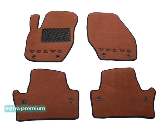 Двошарові килимки Sotra Premium Terracotta для Volvo S60 (mkII) / V60 (mkII) 2010-2018 - Фото 1