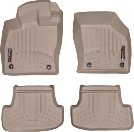 Коврики Weathertech Beige для Audi A3/S3 (3door hatch & cabrio); Seat Leon SC (3 door hatch)(mkIII) 2012-2020 - Фото 1