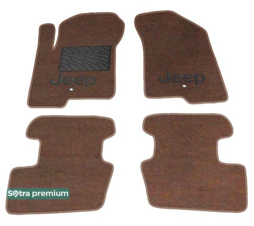 Двошарові килимки Sotra Premium Chocolate для Jeep Patriot (mkI) 2007-2016 - Фото 1